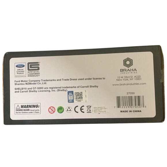 NWT BRAHA 1:24 SCALE R/C FORD MUSTANG SHELBY GT500 - BLUE - Picture 3 of 3